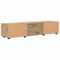 Preview: TV-Schränk Eiche handwerklich 150 x 39 x 30 cm Holzwerkstoff