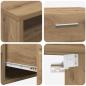 Preview: TV-Schränk Eiche handwerklich 150 x 39 x 30 cm Holzwerkstoff