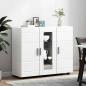 Preview: Sideboard mit Regal Weiß 55.5 x 29 x 100 cm Holzwerkstoff