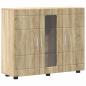 Preview: Sideboard mit Tür Sonoma Eiche 55.5 x 29 x 100 cm Holzwerkstoff