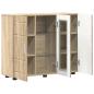 Preview: Sideboard mit Tür Sonoma Eiche 55.5 x 29 x 100 cm Holzwerkstoff