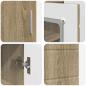 Preview: Sideboard mit Tür Sonoma Eiche 55.5 x 29 x 100 cm Holzwerkstoff