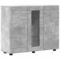 Preview: Sideboard mit Regal Betongrau 55.5 x 29 x 100 cm Holzwerkstoff
