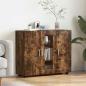 Preview: ARDEBO.de - Sideboard mit Tür Räuchereiche 55.5 x 29 x 100 cm Holzwerkstoff