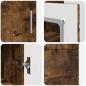 Preview: Sideboard mit Tür Räuchereiche 55.5 x 29 x 100 cm Holzwerkstoff