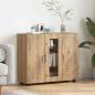 Preview: ARDEBO.de - Sideboard Eiche handwerklich 55.5 x 29 x 100 cm Holzwerkstoff