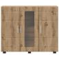 Preview: Sideboard Eiche handwerklich 55.5 x 29 x 100 cm Holzwerkstoff