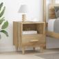 Preview: ARDEBO.de - Nachttisch 2 pcs Eiche handwerklich 40 x 35 x 47,5 cm