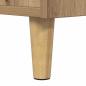 Preview: Nachttisch 2 pcs Eiche handwerklich 40 x 35 x 47,5 cm
