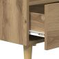 Preview: Nachttisch 2 pcs Eiche handwerklich 40 x 35 x 47,5 cm
