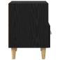 Preview: Nachttisch 2 pcs Schwarze Eiche 40 x 35 x 47,5 cm Holzwerkstoff