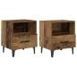 Preview: Nachttisch 2 pcs Altholz 40 x 35 x 47,5 cm Holzwerkstoff