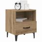 Preview: Nachttisch 2 pcs Eiche handwerklich 40 x 35 x 47,5 cm