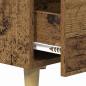 Preview: Nachttisch mit Schubladen Altholz 40 x 40 x 66 cm Holzwerkstoff