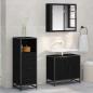 Preview: ARDEBO.de - Badezimmer Schrank Schwarze Eiche 35 x 37,5 x 100 cm