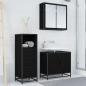 Preview: Badezimmer Schrank Schwarze Eiche 35 x 37,5 x 100 cm