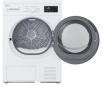Preview: LG RT80B2 8kg EEK: D Wärmepumpentrockner, 60 cm breit, Restzeitanzeige, Kindersicherung, Automatikprogramme, weiß