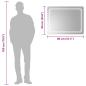 Preview: LED-Badspiegel 80x60 cm