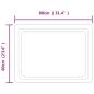 Preview: LED-Badspiegel 80x60 cm