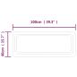Preview: LED-Badspiegel 40x100 cm