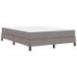 Preview: Boxspringbett mit Matratze Taupe 140 x 190 cm Stoff