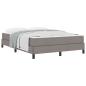 Preview: Boxspringbett mit Matratze Taupe 140 x 190 cm Stoff