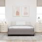 Preview: Boxspringbett mit Matratze Taupe 140 x 190 cm Stoff