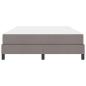 Preview: Boxspringbett mit Matratze Taupe 140 x 190 cm Stoff