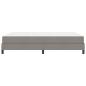 Preview: Boxspringbett mit Matratze Taupe 140 x 190 cm Stoff