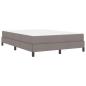 Preview: Boxspringbett mit Matratze Taupe 140 x 190 cm Stoff