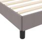Preview: Boxspringbett mit Matratze Taupe 140 x 190 cm Stoff
