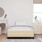 Preview: Boxspringbett mit Matratze Creme 140 x 190 cm Stoff