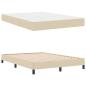 Preview: Boxspringbett mit Matratze Creme 140 x 190 cm Stoff