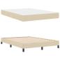Preview: Boxspringbett mit Matratze Creme 140 x 190 cm Stoff