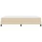 Preview: Boxspringbett mit Matratze Creme 140 x 190 cm Stoff