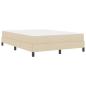 Preview: Boxspringbett mit Matratze Creme 140 x 190 cm Stoff