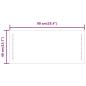 Preview: LED-Badspiegel 90x40 cm