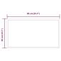 Preview: LED-Badspiegel 50x90 cm