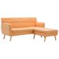Preview: ARDEBO.de - Sofa L-Form Stoff 171,5x138x81,5 cm Orange