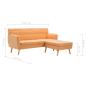 Preview: Sofa L-Form Stoff 171,5x138x81,5 cm Orange