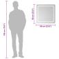 Preview: LED-Badspiegel 60x60 cm