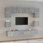 Preview: ARDEBO.de - 8-tlg. TV-Schrank-Set Grau Sonoma Holzwerkstoff