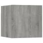 Preview: TV-Wandschrank Grau Sonoma Holzwerkstoff