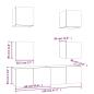 Preview: 6-tlg. TV-Schrank-Set Grau Sonoma Holzwerkstoff