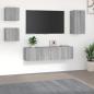 Preview: ARDEBO.de - 5-tlg. TV-Schrank-Set Grau Sonoma Holzwerkstoff