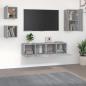 Preview: 5-tlg. TV-Schrank-Set Grau Sonoma Holzwerkstoff