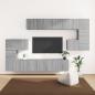 Preview: ARDEBO.de - 10-tlg. TV-Schrank-Set Grau Sonoma Holzwerkstoff