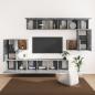 Preview: 10-tlg. TV-Schrank-Set Grau Sonoma Holzwerkstoff