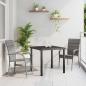 Preview: ARDEBO.de - Garten Essgruppe 3 pcs Grau Poly Rattan