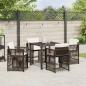 Preview: Garten Essgruppe 5 pcs Braun Poly-Rattan
